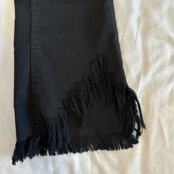 OAK+FORT Fringe Black Jeans Straight/Boot Cut - Picture 3 of 5